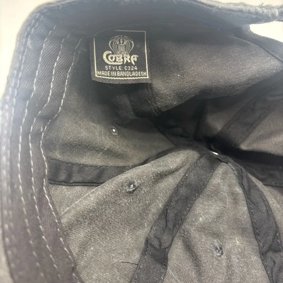 Cobra Distressed Gray Men's Cap with Brown Texas Patch - Picture 7 of 7